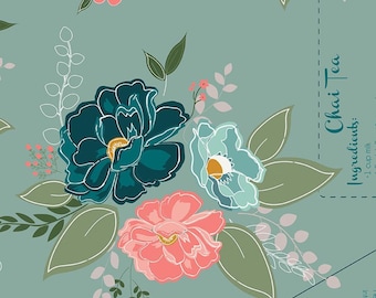 Wide Back "Afternoon Tea - Light Lodgepole"  *3 Yard Cut*  By: Beverly McCullough for Riley Blake Designs WB14038