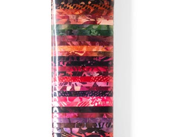 Whimsy Bali Pop * Jelly Roll - 2-1/2" Strips x 40 Pieces* By Hoffman Fabrics BP-741