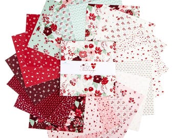 Love You Always *Layer Cake (10x10) - 42 Pieces* By Sandy Gervais For Riley Blake  10-16870-42