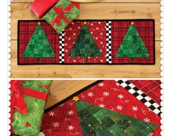 Patchwork Accent Runner "Christmas Tree" *Sewing Pattern*  By: Jennifer Bosworth - Shabby Fabrics