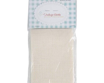Vintage Cloth   *10 Count Evenweave - 17" x 17"* By: Lori Holt for Zweigart VC18-Buttermilk