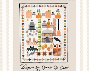 Ghoulish Tidings  *Halloween Quilt & Sewing Projects Pattern* By: Jennie Jo Lamb - Lamb Farm Designs
