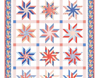 Spinning Windows Take 2 *Quilt Pattern - Charm (5"x5") and Jelly Roll (2.5" Strip) Friendly* From: Fig Tree & Co.