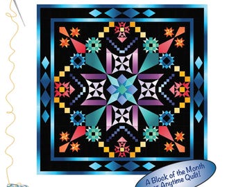 Chromatic Beauty *Complete BOM Quilt Pattern featuring Ombre Fabrics* By: Mimi Hollenbaugh & Pat Syta of Bound to be Quilting  BTBQ377