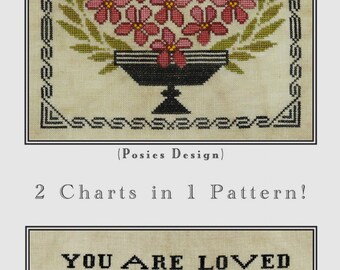 You Are Loved *Counted Cross Stitch Pattern* By: Karina Hittle  Of Artful Offerings