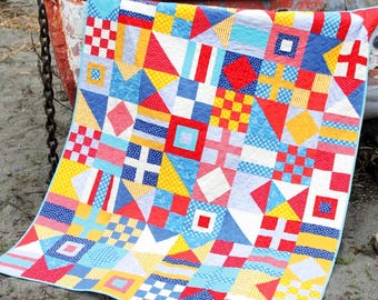 Nautical  * Quilt Pattern in 3 Sizes * From: Cluck Cluck Sew  #152