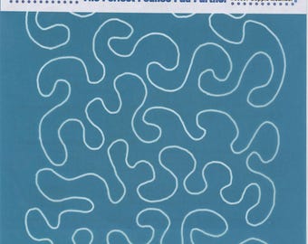 Stipple Meander *Reusable Pounce Chalk Stencil**Full Line Stencil for Quilt Marking* From: Hancy Creations of Full Line Stencil.com