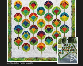 Beautiful Day *Foundation Paper Piecing Quilt Pattern* By: Jacqueline De Jonge of BeColorful