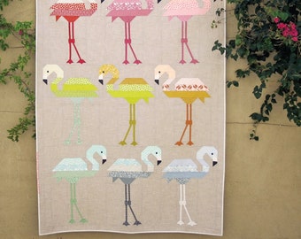 Florence Flamingo *Quilt Pattern* By: Elizabeth Hartman