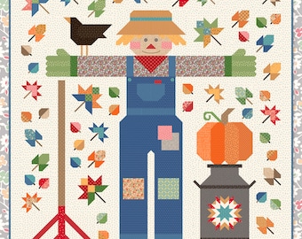 The Quilted Scarecrow *Quilt Pattern* By: Lori Holt of Bee In My Bonnet Co - It's Sew Emma  ISE281