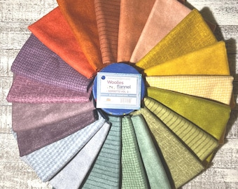 Sorbetto Vol. 2 *Woolies Flannel *Fat Quarter Bundle - 20 Pieces* By: Bonnie Sullivan - Maywood Studio  FQ-MASWOF-SORB