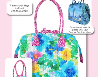 City Bags - Midtown *Sewing Pattern + Metal Stays* From: Aunties Two Patterns