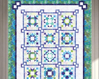 Daydream *Complete Block of the Month - A Pieced Quilt Pattern*  By: Swirly Girls