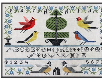 Songbird Sampler  *Counted Cross Stitch Pattern* By: Karina Hittle  Of Artful Offerings