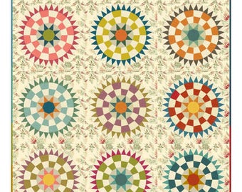 Desert Rose *Fat Quarter Friendly - Pieced Quilt Pattern* By: Edyta Sitar of Laundry Basket Quilts LBQ-0976-P