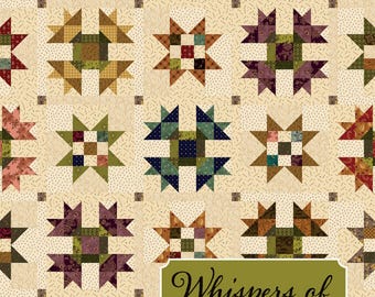 Whispers of Autumn * Pieced Quilt Pattern * By Kim Diehl  For It's Sew Emma  ISE-290