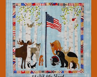 United We Stand Too *Wall Hanging Quilt Pattern* From: Trouble & Boo Designs