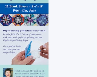 English Paper-Piecing Specialty paper (25 Blank Sheets - 8.5in x 11in)  By: C & T Publishing