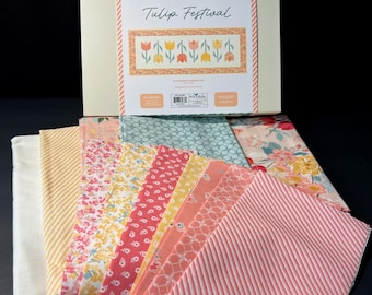 Tulip Festival Table Runner *Boxed Kit with Original Fabrics & Pattern* By: Sandy Gervais of Pieces From my Heart for Riley Blake