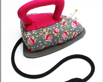 I Only Iron Quilting Fabric Pincushion *Sewing Pattern* From: Jennifer Jangles