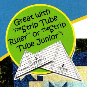 Cozy Quilt Designs Strip Tube Junior Ruler - 6.5 Inch Quilting Tool For Diagonal Seam Blocks