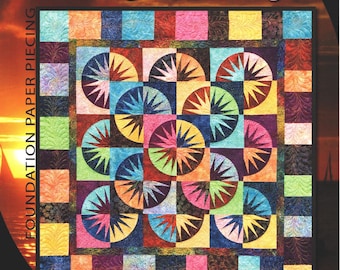 Island Sunrise *Foundation Paper Piecing Pattern* By: Judy & Bradley Niemeyer - Quiltworx  JNQ64P
