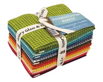 Houndstooth - Fat Quarter Bundle - 17 Pieces By: Leanne Anderson for Henry Glass & Co.