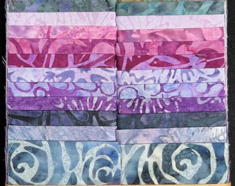 Plumberry - Batik Tonga Treats * Jelly Roll / 2-1/2" Strips x 40 Pieces* By Timeless Treasures
