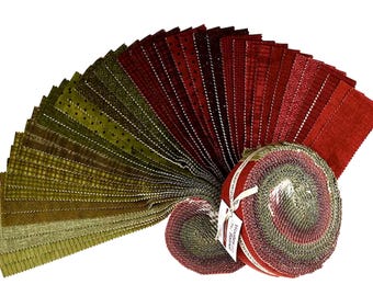 Woolies Flannel - Holiday Warmth *Jelly Roll - 40 Pieces* By: Bonnie Sullivan - Maywood Studio