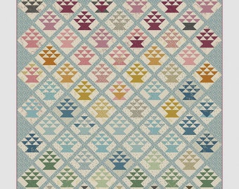 Candy Basket - Pieced Quilt Pattern By: Edyta Sitar  Laundry Basket Quilts LBQ-1500