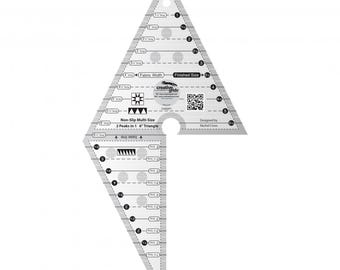 2 Peaks in 1 Multi-Size 6" Triangle *Acrylic Template Ruler* By: Rachel Cross - Creative Grids CGR2P1