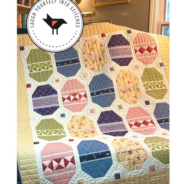 Easter Egg Hunt *Quilt Pattern - Layer Cake Friendly* By: Karen Walker - Laugh Yourself Into Stitches
