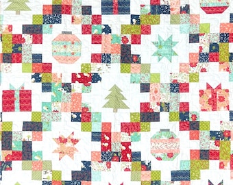Christmas Cheer *Pieced Quilt Pattern - Layer Cake Friendly* By: The Tipsy Needle  TTN-128