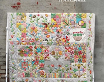 Green Tea and Sweet Beans *Hand Piecing and Applique - Quilt Design* By:  Jen Kingwell   JKD-5002