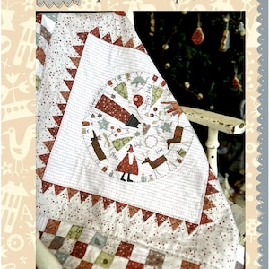 Tinsel Lane  - Applique, Hand Embroidery, Sewing Pattern* By Anni Downs From: Hatched and Patched