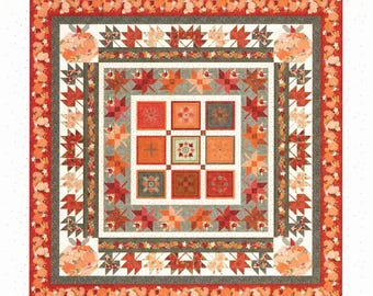 Autumn on Parade  *Pieced Quilt Pattern*   By: Monique Jacobs of Open Gate
