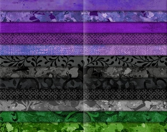 Spooky Nights * 40 Karat Gems *Jelly Roll - 40 Strips* From: Wilmington Prints
