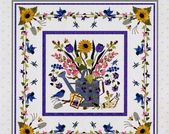 Spring Bouquet  *Wall Hanging Pattern* - By: Pearl P. Pereira of P3 Designs  P3-171