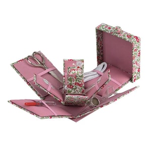 Victorian Style Sewing Box *Forget-Me-Not Blossom* By Liberty Fabrics for Riley Blake