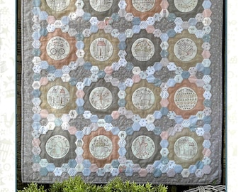 Around Town *Hand Stitching ~ Hand-Embroidery ~ Applique - Sewing Pattern* From: Hatched and Patched