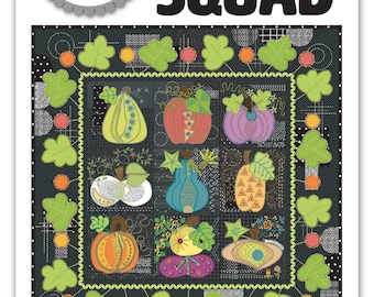 Squash Squad  *Wall Hanging Pattern for Wool, Hand Stitching & Embroidery* By: Sue Spargo