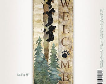 Welcome Bear Inn *Quilted Applique Wall Hanging **Pattern** By:  McKenna Ryan