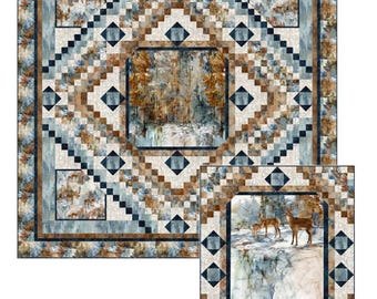 Highland Steps  *A Panel Quilt Pattern* By: Pine Tree Country Quilts   PT3381