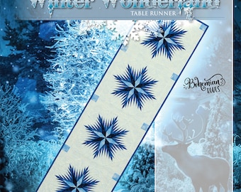 Winter Wonderland Table Runner *Foundation Paper Piecing Pattern & Papers* By: Judy Niemeyer Quilting - Quiltworx