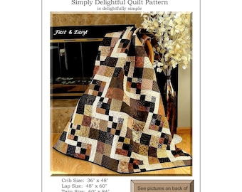 Simply Delightful Quilt Pattern *Pre-Cut Friendly Design* From: Pleasant Valley Creations  PVC431