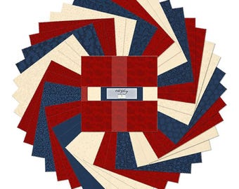 Old Glory (Revised 8-2024) *Layer Cake (10x10) - 42 Pieces* From: Wilmington Prints