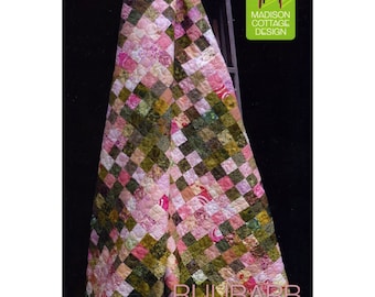 Rhubarb Pie *Fat Quarter & Jelly Roll Friendly - Quilt Pattern* By: Kenna Ogg - Madison Cottage Design