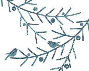 Blue Sky *Laser Cut Silhouettes - Fusible Shapes for Applique* - Edyta Sitar Laundry Basket Quilts  LBQ-0638-S