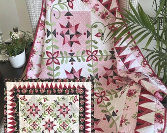 Bramble *Pieced & Applique Quilt Pattern*     By: Jill Finley of Jillily Studio #2445