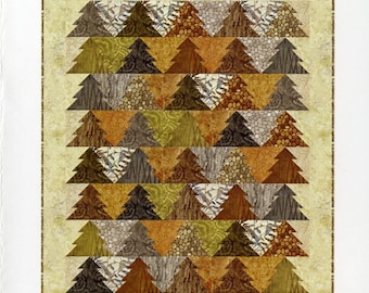 Woodland Trees  *Pieced Quilt Pattern - Strip Friendly*  Designed By Patti Carey of Patti's Patchwork